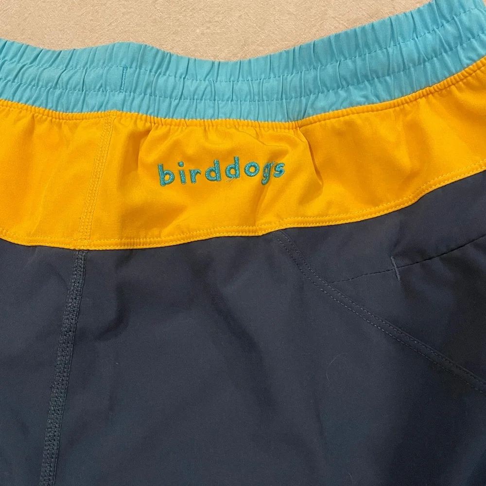 Birddogs Men Swim Hybrids - Red Stripe and Navy - Picture 3 of 10